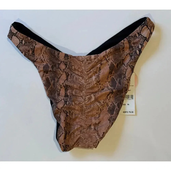 PQ KAA Reversible High Cut Teeny Bikini Bottom Small SM S NWT - Picture 5 of 6